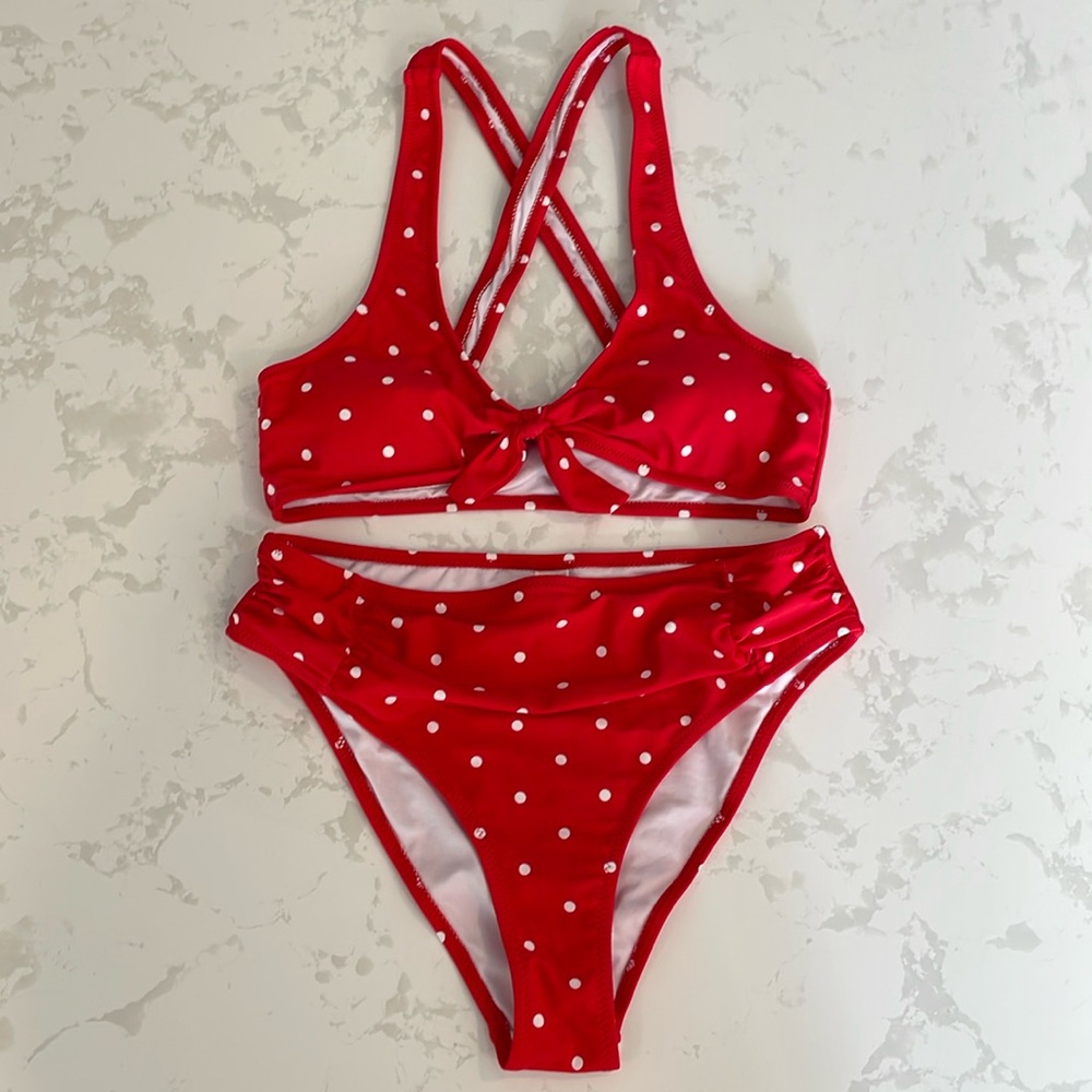 Red Polka Dot Bikini